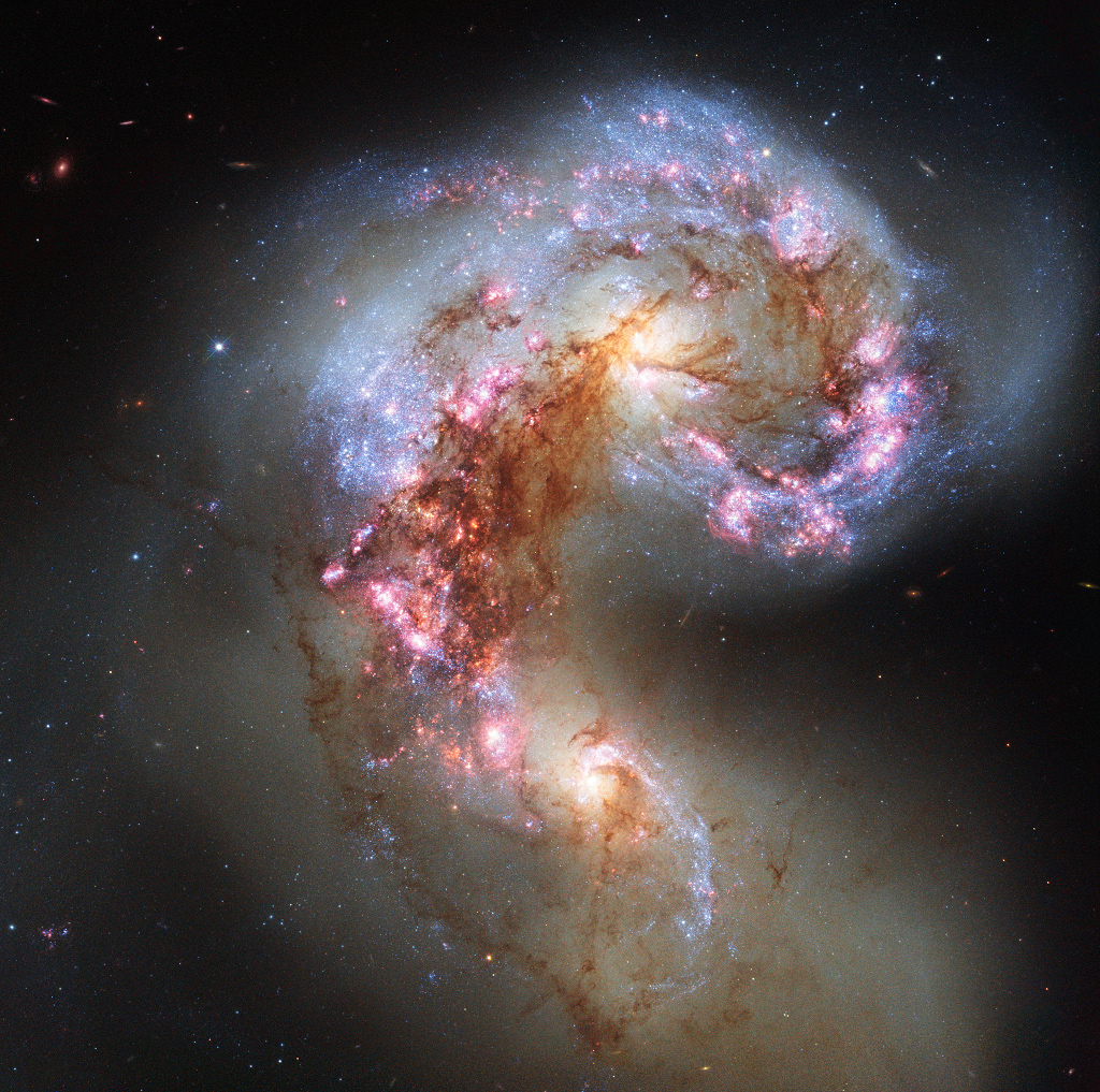 Las galaxias Antennae en colisión 