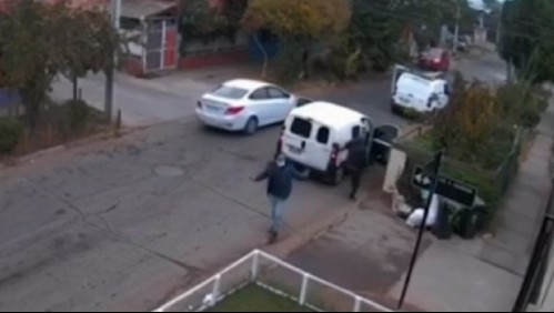 Violenta encerrona: Cámaras se seguridad captaron tenso momento en Cerro Navia