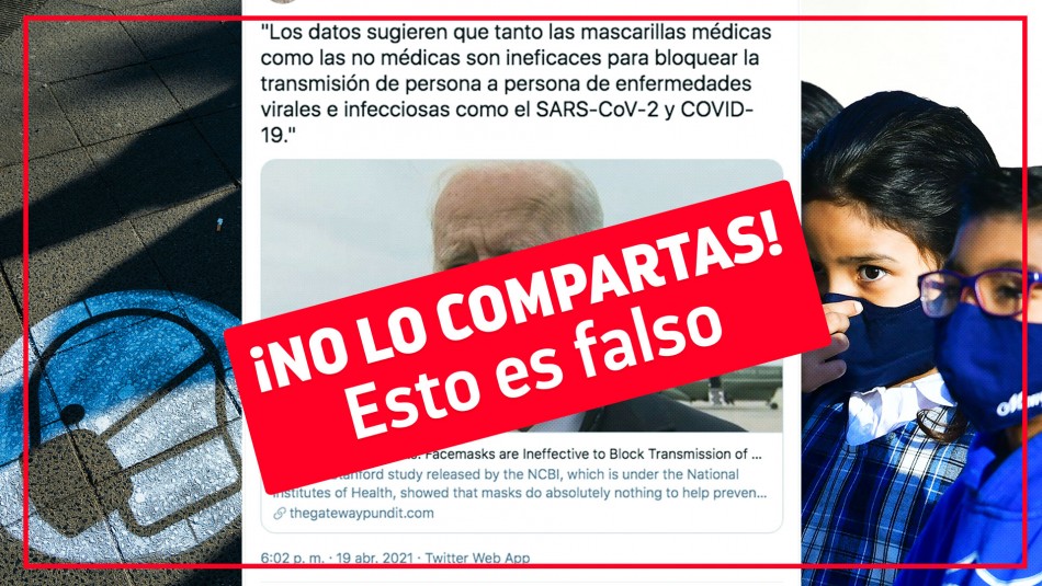 Es falso el supuesto estudio de Stanford sobre que las mascarillas no sirven para el Covid-19 Es falso el supuesto estudio de Stanford sobre que las mascarillas no sirven para el Covid-19
