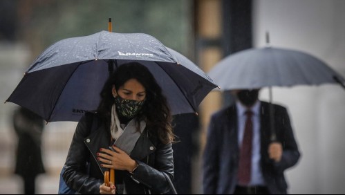 Sistema frontal en Santiago: Lluvia se presentará de manera abrupta y en corto período de tiempo