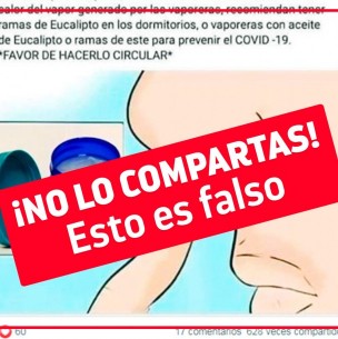 No es cierto que el mentol evite el contagio del Coronavirus No es cierto que el mentol evite el contagio del Coronavirus