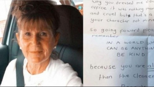 Trabajadora de la limpieza se jubila y deja una carta a su exjefa: 'Fuiste agresiva y cruel'