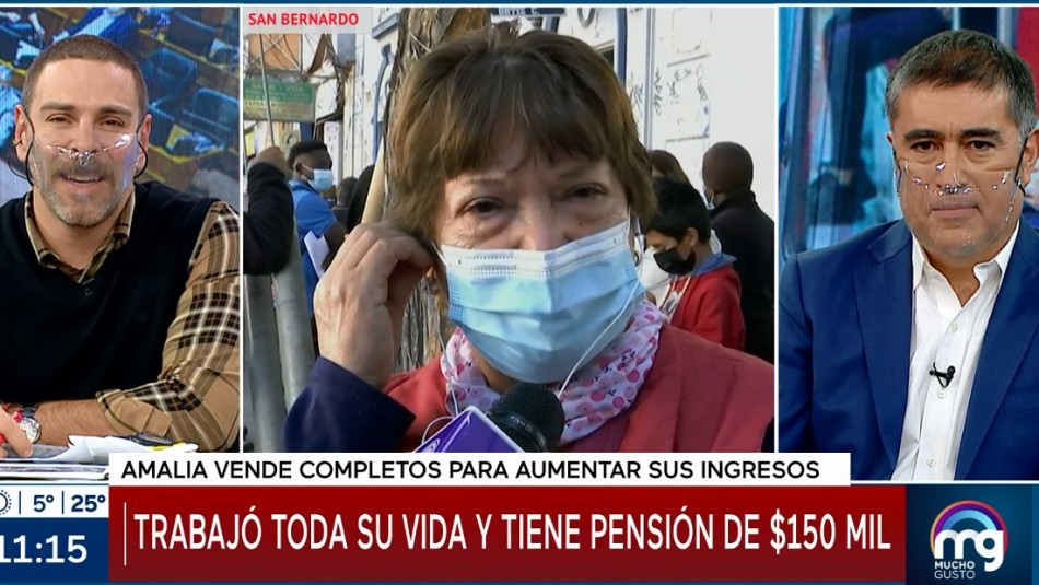 "Necesito ayuda, quiero estar tranquila" mujer vende completos y