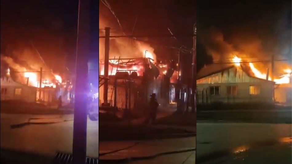 Incendio destruyó empresa y camiones para la recolección de basura en Coyhaique Incendio destruyó empresa y camiones para la recolección de basura en Coyhaique