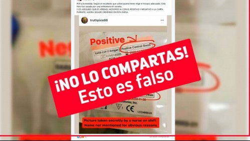 No es cierto que apliquen hisopos 'negativo' o 'positivo' durante pruebas de coronavirus