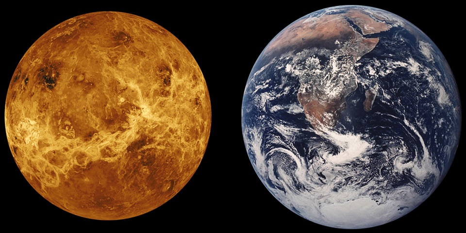 Los planetas gemelos: Venus y la Tierra