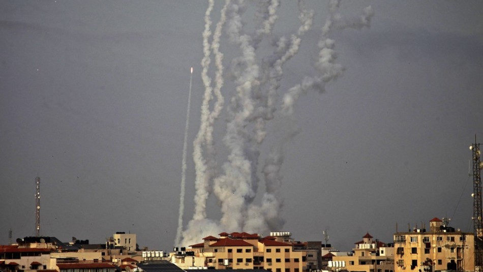 cohetes-de-gaza-a-israel Disparan cohetes desde la franja de Gaza hacia Israel