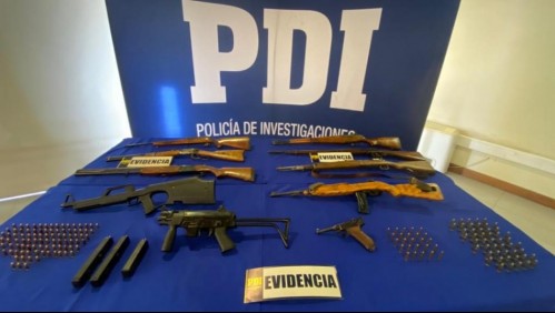 Desde subametralladora a fusil: Incautan armas que eran trasladadas por distintas comunas