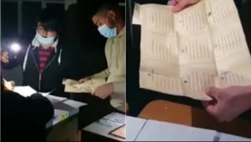 Corte de luz afecta a local de votación en Pedro Aguirre Cerda en pleno conteo de votos