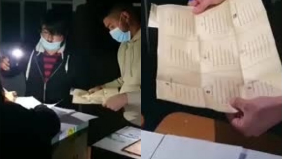 Corte de luz afecta a local de votación en Pedro Aguirre Cerda en pleno conteo de votos Corte de luz afecta a local de votación en Pedro Aguirre Cerda en pleno conteo de votos
