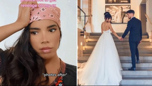 Mujer finge la boda de sueños en un salón de lujo para provocarle celos a su exnovio