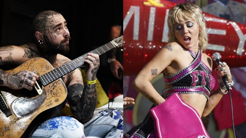 post-malone-y-miley-cyrus Post Malone y Miley Cyrus