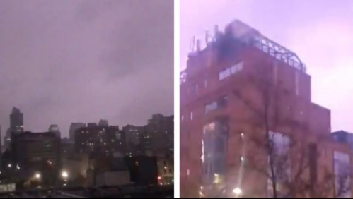 [VIDEOS] Revisa los registros de la tormenta eléctrica en Santiago