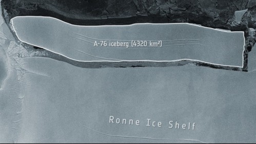 El iceberg más grande del mundo se separó de la Antártida