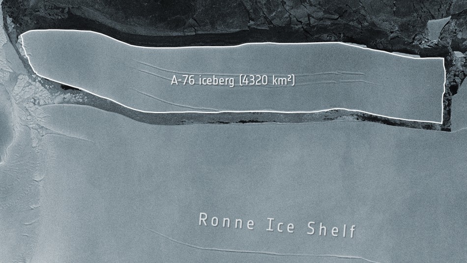 El iceberg más grande del mundo se separó de la Antártida El iceberg más grande del mundo se separó de la Antártida