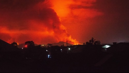 Erupción de volcán Nyiragongo: Río de lava alcanza aeropuerto en República Democrática del Congo