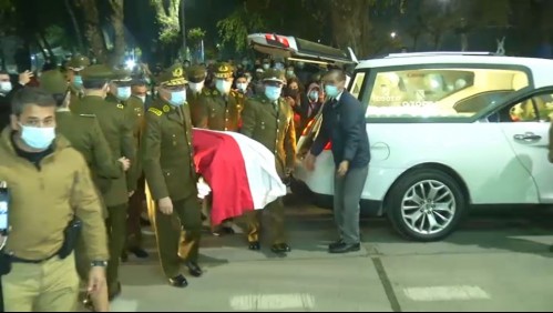 Carabinero asesinado en Collipulli es recibido con homenajes en Quillón