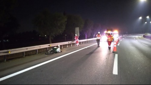 Conductor ebrio choca a motorista de Carabineros y se da a la fuga