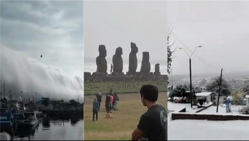 'Ola de nubes', marejadas y nevazón: Los recientes e impactantes fenómenos meteorológicos
