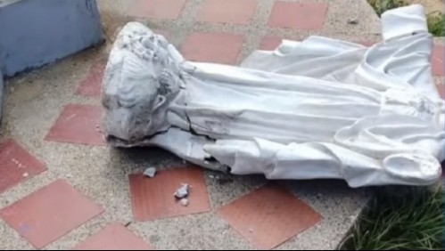 'Solo quería abrazarla': Niña de cinco años muere al caerle encima estatua del Sagrado Corazón