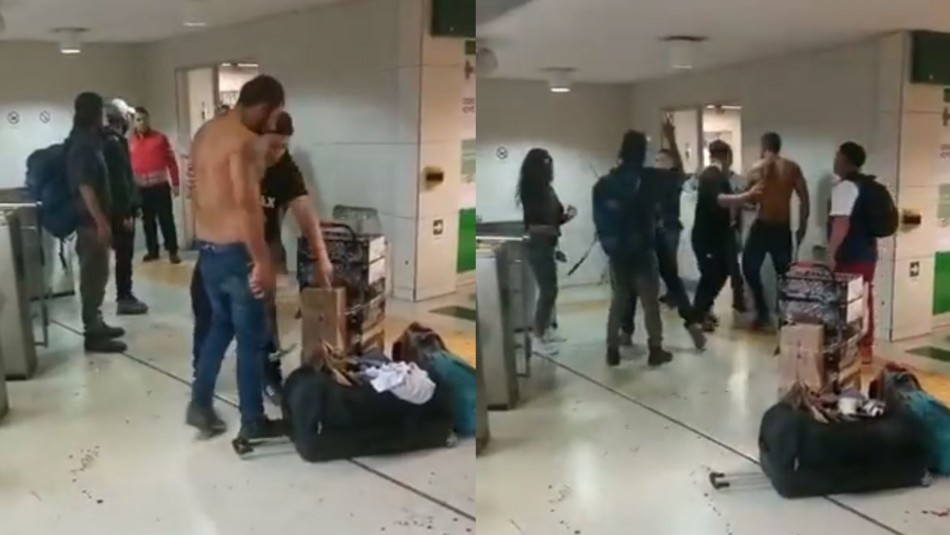 Vendedores ambulantes agreden y amenazan con martillo a guardias del Metro