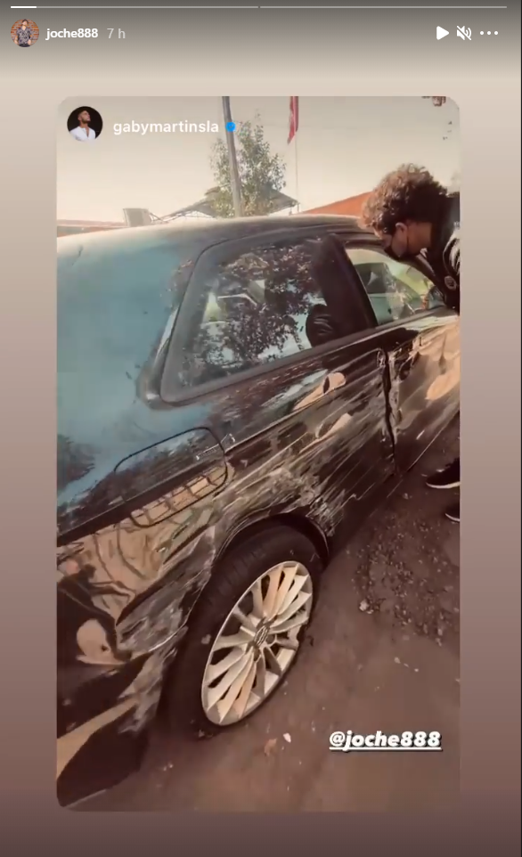 El auto de Joche tras recuperarlo