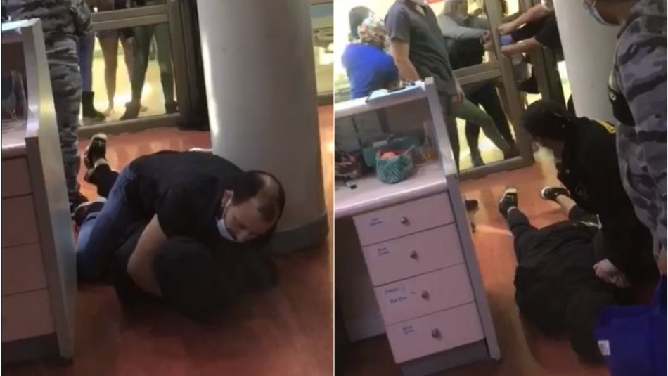 Incidentes en Hospital de Temuco: Joven estaba retenido y grupo de mujeres lo rescatan Incidentes en Hospital de Temuco: Joven estaba retenido y grupo de mujeres lo rescatan