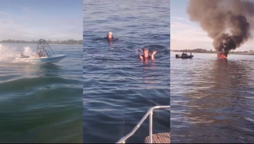 Insultan a ocupantes de bote con bandera LGBT, su lancha explota y son rescatados por agredidos