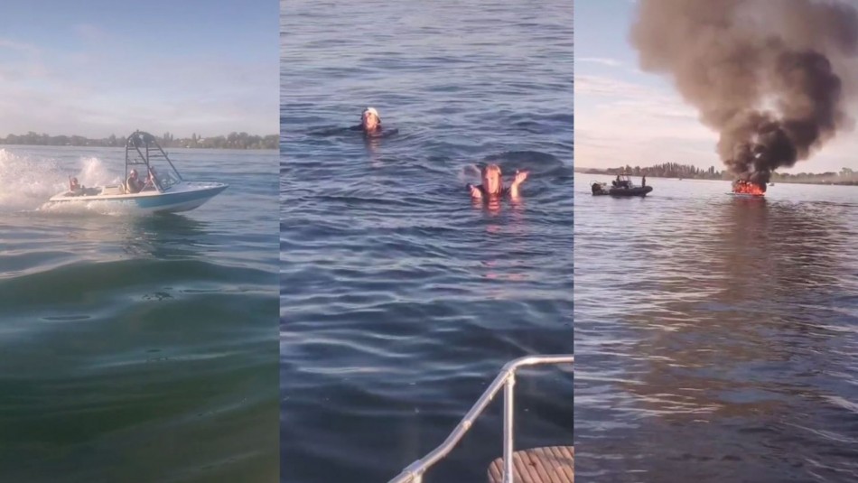 Insultan a ocupantes de bote con bandera LGBT, su lancha explota y son rescatados por agredidos Insultan a ocupantes de bote con bandera LGBT, su lancha explota y son rescatados por agredidos