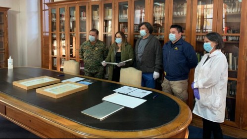 PDI custodia traslado de manuscritos de San Martín de más de 150 años