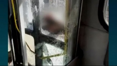 Violento ataque de taxista a chofer de bus de Transantiago: Hasta lo amenazó de muerte