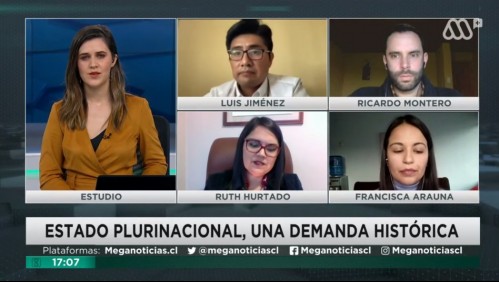 Mesa Constituyente: Luis Jiménez, Ricardo Montero, Ruth Hurtado, Francisca Arauna