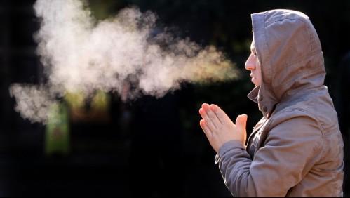 Pronostican heladas para este lunes en la Región Metropolitana y Valparaíso