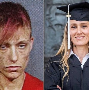 Las fotos virales de una adicta que dejó las drogas y se graduó con honores en la universidad Las fotos virales de una adicta que dejó las drogas y se graduó con honores en la universidad