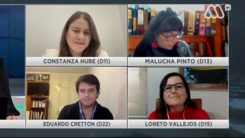 Mesa Constituyente: Constanza Hube, Malucha Pinto, Eduardo Cretton y Loreto Vallejos