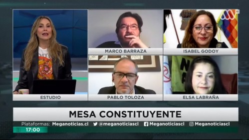 Mesa Constituyente: Marco Barraza, Isabel Godoy, Pablo Toloza y Elsa Labraña