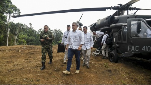 Helicóptero en el que viajaba el Presidente de Colombia Iván Duque fue atacado a tiros