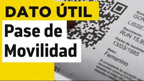 Pase de Movilidad: ¿Sirve para viajar a regiones durante el fin de semana largo?