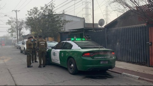Carabinero disparó a hombre que amenazó con matar a su propia familia en Lo Prado