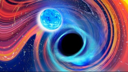 Gigantes galácticos: Captan colisión entre agujero negro y estrella de neutrones