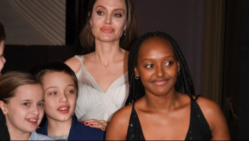 Se lució con un vestido negro: Zahara también sabe cautivar como su madre Angelina Jolie