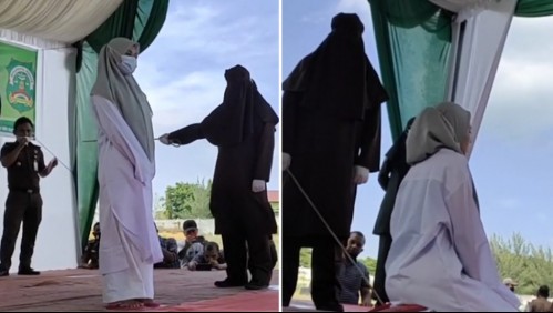 El video de una mujer que se desmaya del dolor tras recibir 100 latigazos indigna al mundo