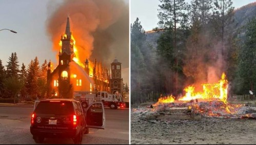 Incendian dos iglesias católicas en Canadá tras el hallazgo de 750 cuerpos de niños indígenas