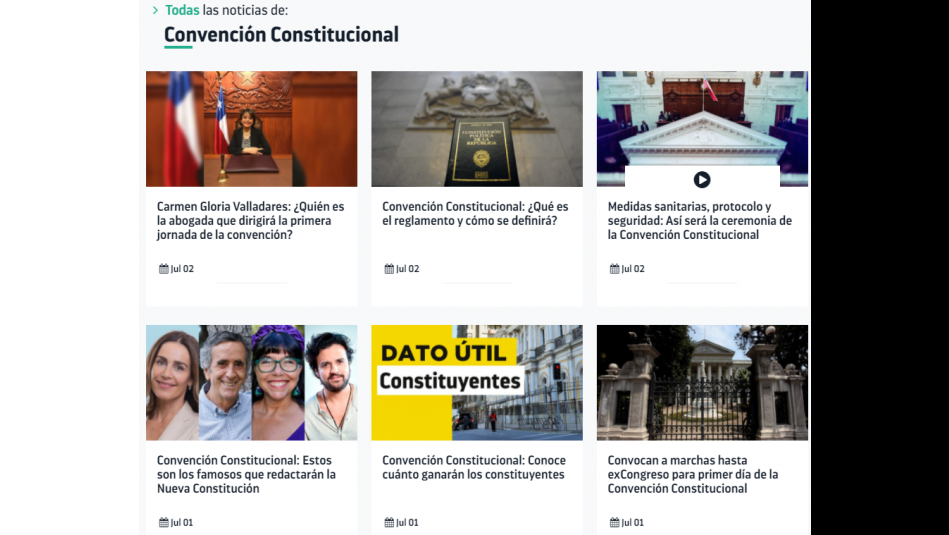 Convención Constitucional: Así puedes ver en vivo la ceremonia de instalación Convención Constitucional: Así puedes ver en vivo la ceremonia de instalación
