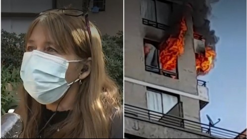 Vecina de edificio que se incendió en Santiago centro: 'Nosotros no nos habíamos dado cuenta'