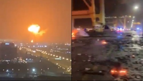 [VIDEOS] Fuerte explosión se registra en puerto de Dubai
