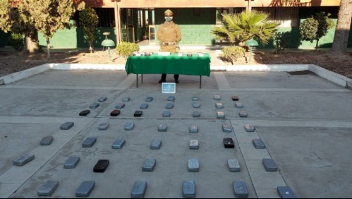 Se incautaron más de $330 millones en droga durante fiscalización en la región de Valparaíso
