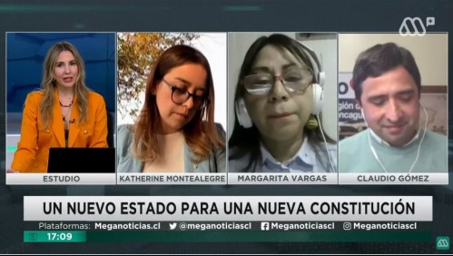 Mesa Constituyente: Katherine Montealegre, Margarita Vargas y Claudio Gómez