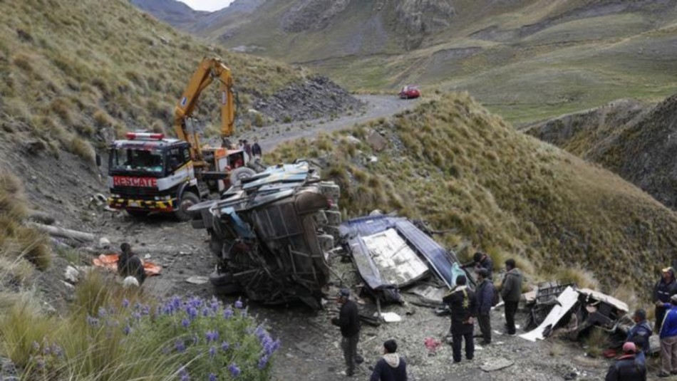 Accidente de autobús en Bolivia deja un saldo de 34 muertos: Accidente de autobús en Bolivia deja un saldo de 34 muertos: