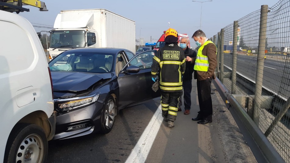 celis-accidente Constituyente Raúl Celis sufre accidente en colisión múltiple en la Ruta 68
